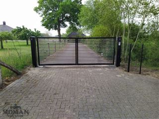 dubbele lamellen-poort met intercom - 2